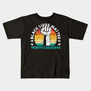 North Carolina black lives matter political protest Kids T-Shirt